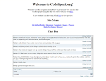 Tablet Screenshot of codespeak.org